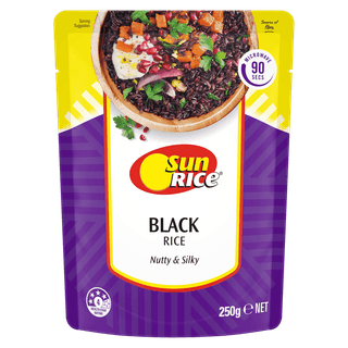 SunRice Microwave Black Rice Pouch