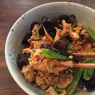 Oyster mushroom and Snowpea stirfry.jpg