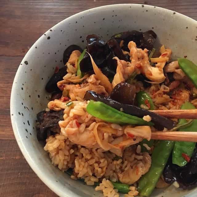 Oyster mushroom and Snowpea stirfry.jpg