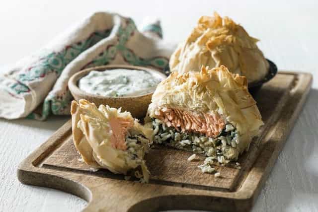 Photo of Salmon Pilaf Pockets